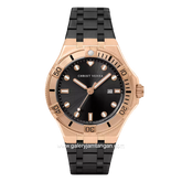 CHRIST VERRA DYNALUX CV 922709G-18 BLK Black Rosegold Stainless Steel